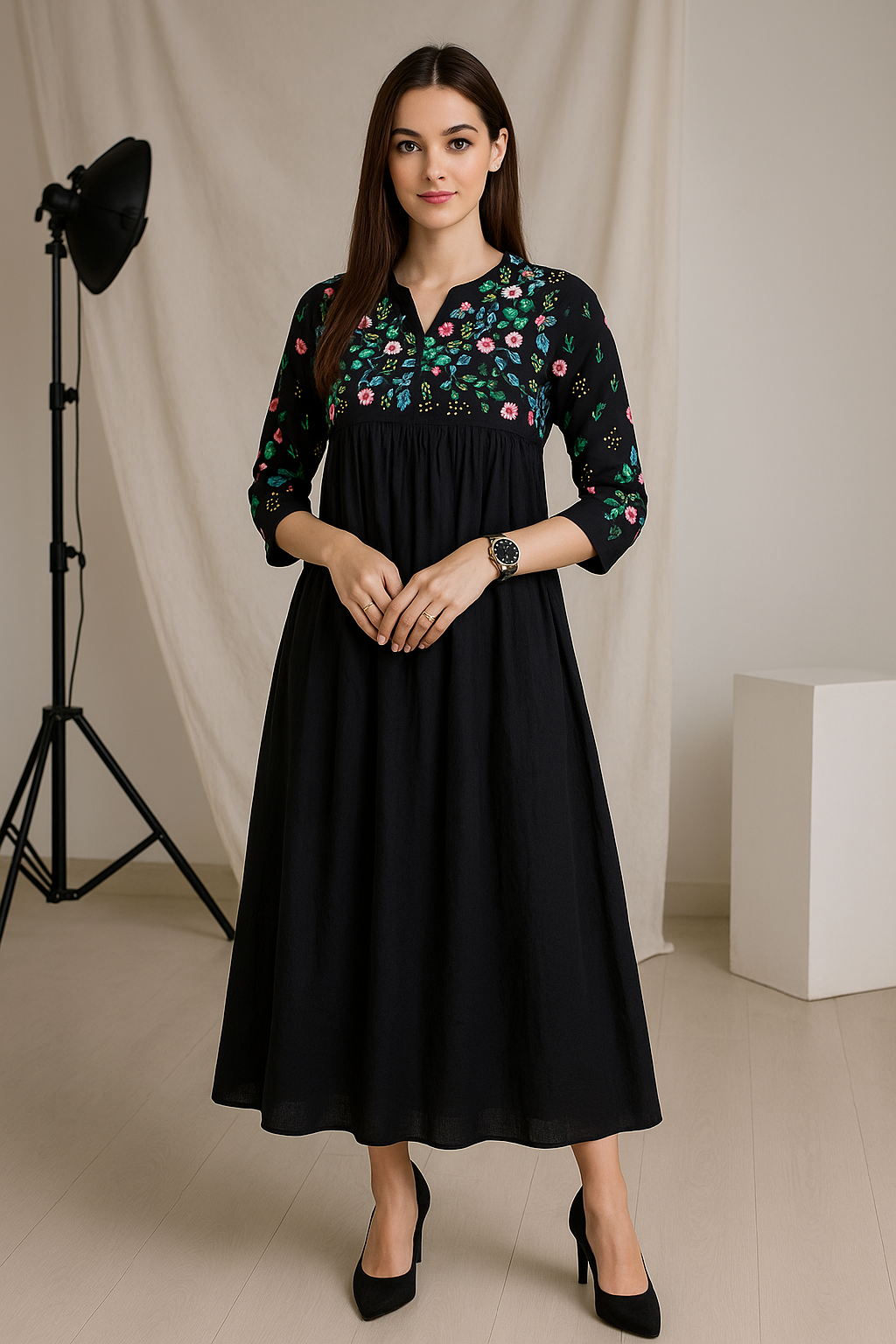 Pure Cotton French Knot Dress