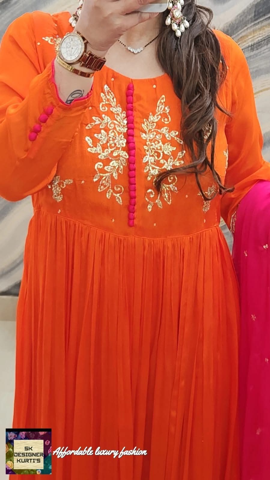 Ethereal Grace – Chinnon Flared Kurta Set