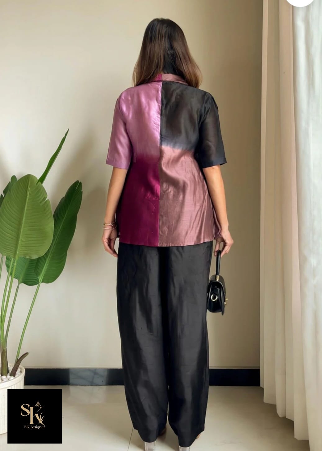 Luxe Beaded Raw Silk Co-Ord