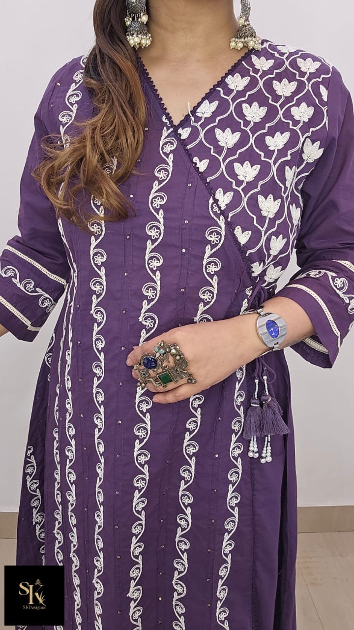 “Afsana Angrakha Luxe Set