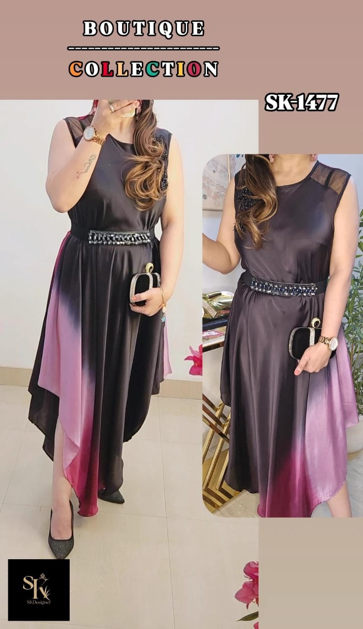 Ombre Éclat Luxe Dress