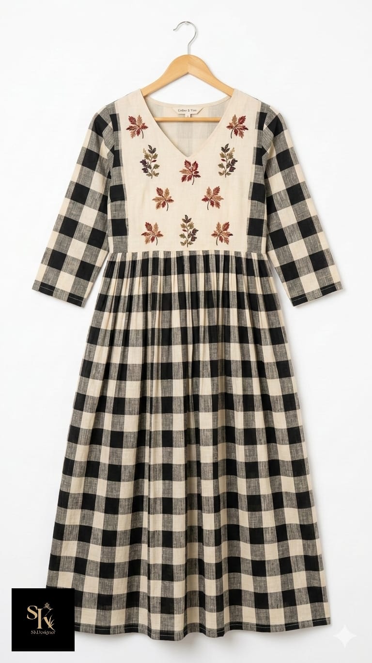 Classic Checks Linen Kurta
