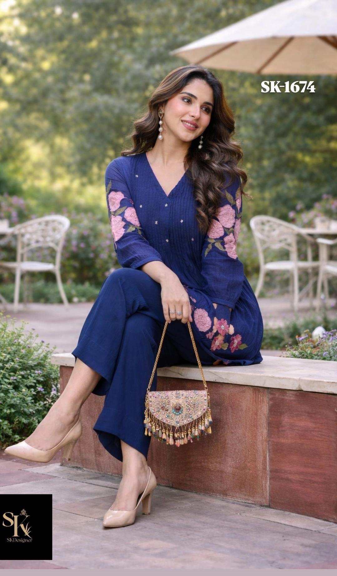 Chanderi Charm Co-ord Set