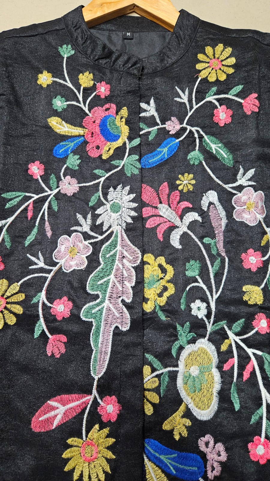Classy Noir Embroidered Muslin Co-ord Set