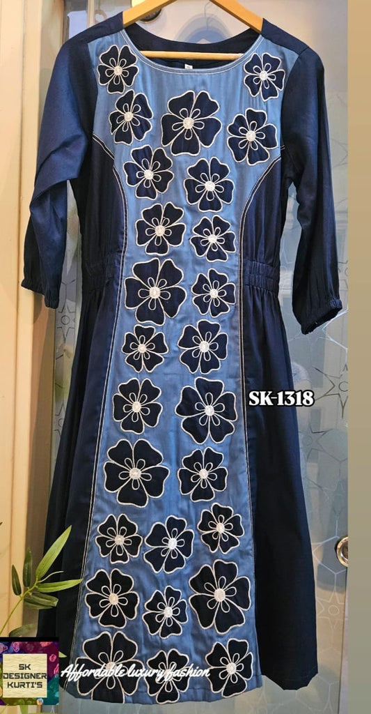 Blue Blossom Luxe Dress