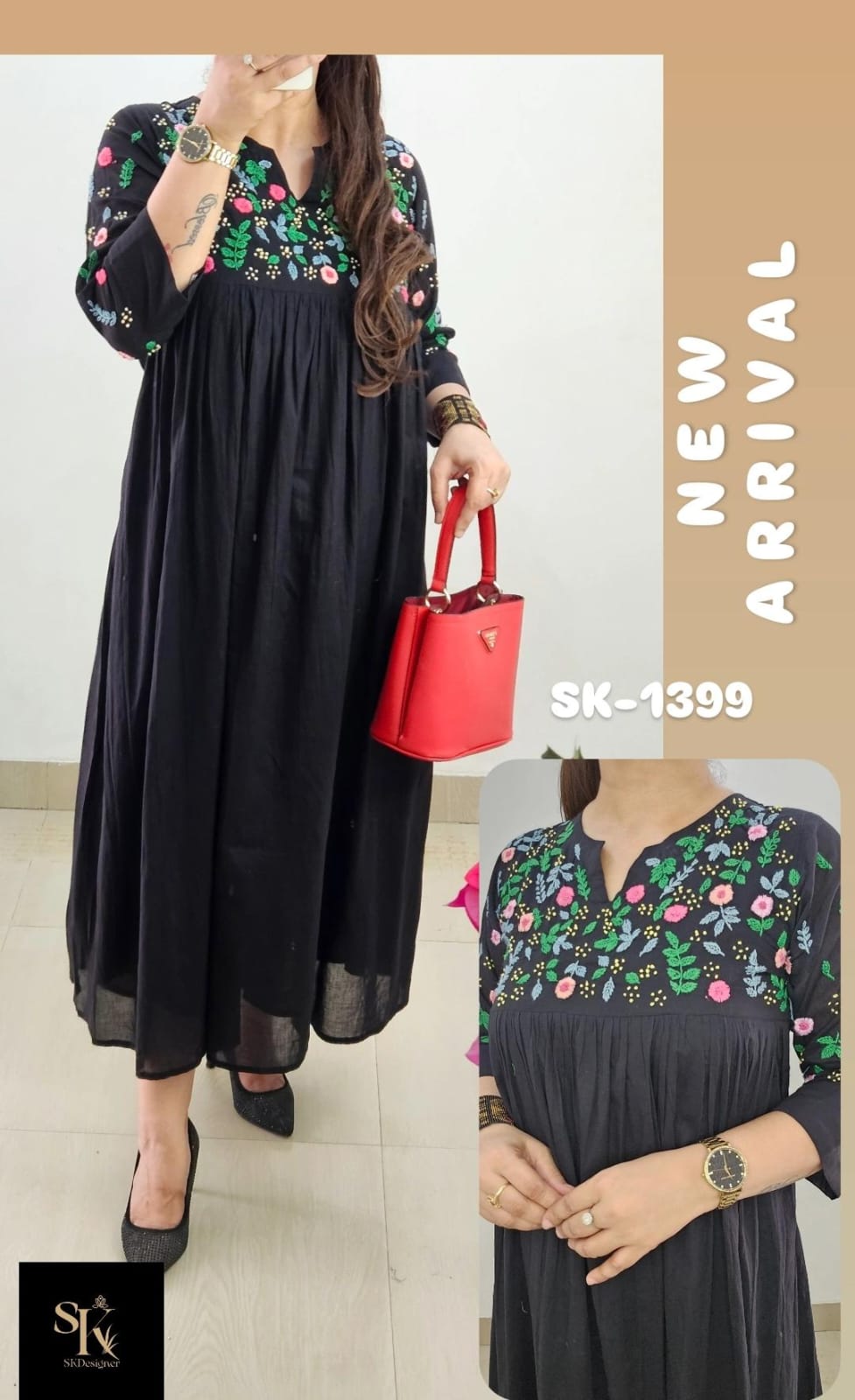 Pure Cotton French Knot Dress