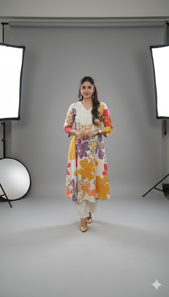 Summer Luxe Embroidered Kurta