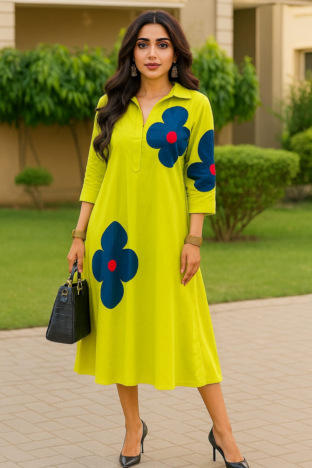 Summer Charm Appliqué Midi