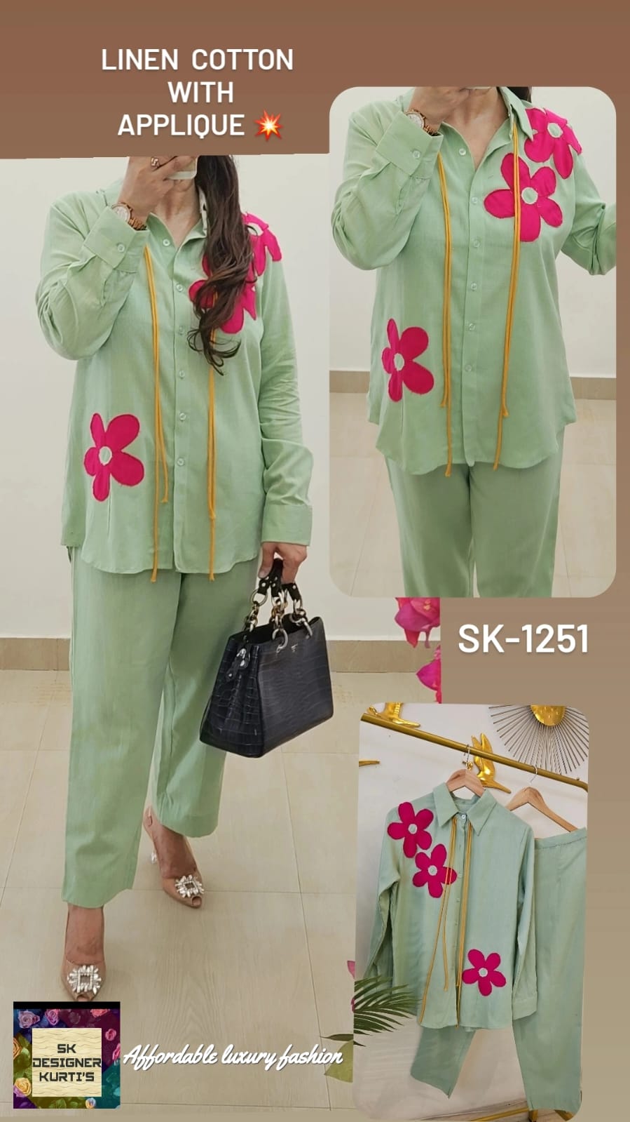 Chic Charm – Linen Cotton Co-Ord Set
