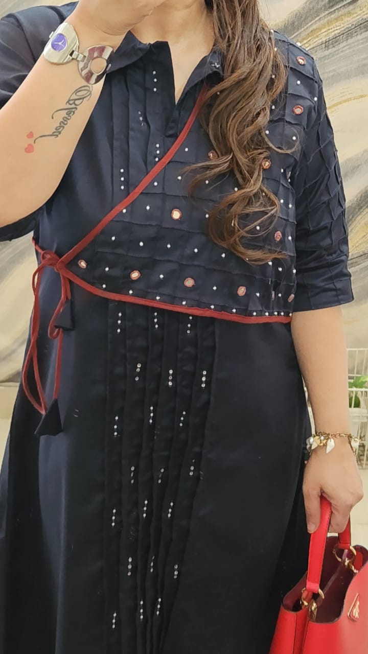 Chic Cotton Silk Midi Dress