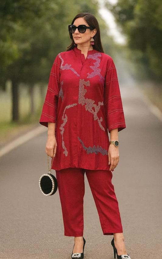 Luxe Russian Silk Party Co-ord