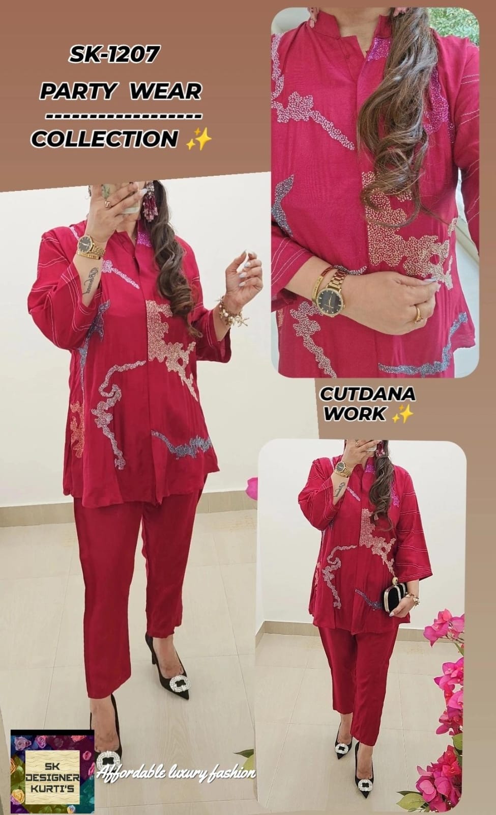 Luxe Russian Silk Party Co-ord
