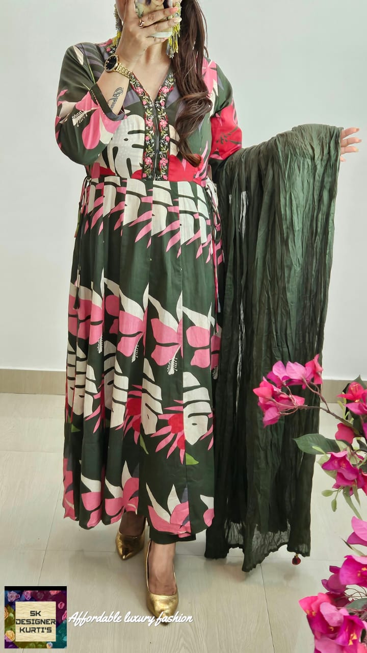 Summer Bloom Pure Cotton Suit Set