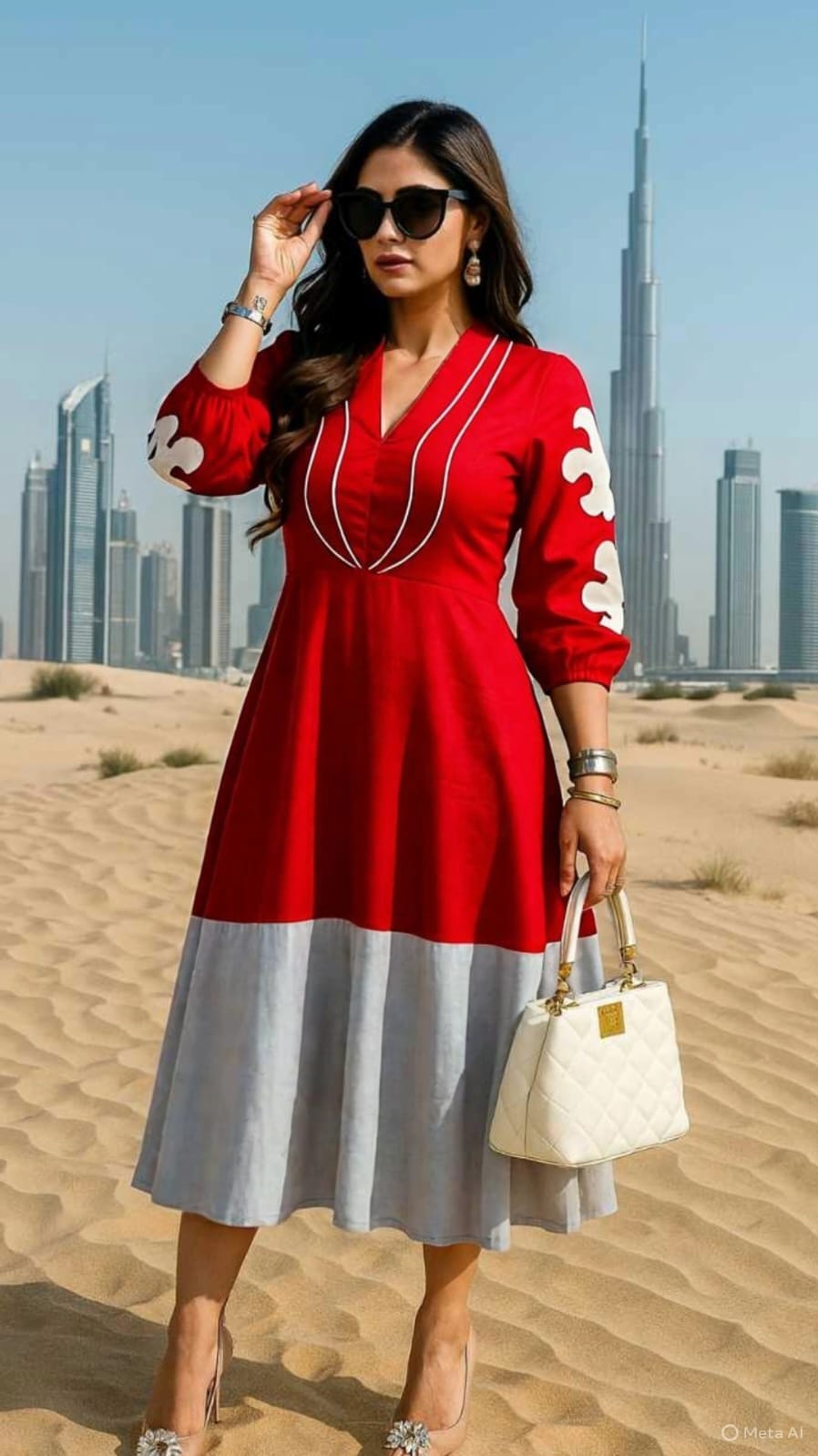 Trendsetter Cotton Poplin Midi Dress