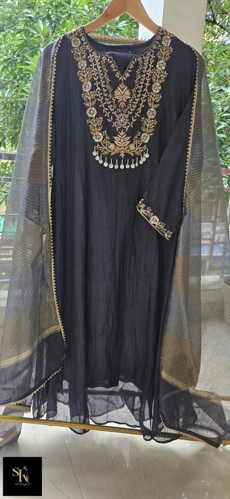 Timeless Grace Mul Chanderi Ensemble