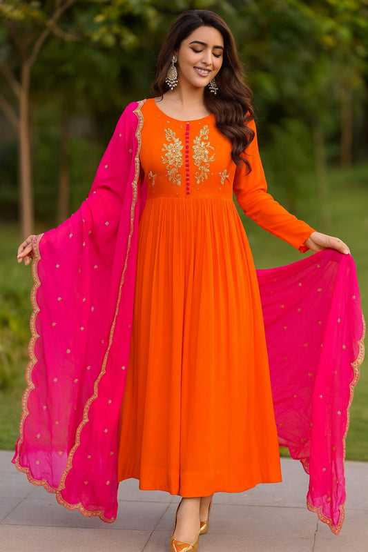 Ethereal Grace – Chinnon Flared Kurta Set