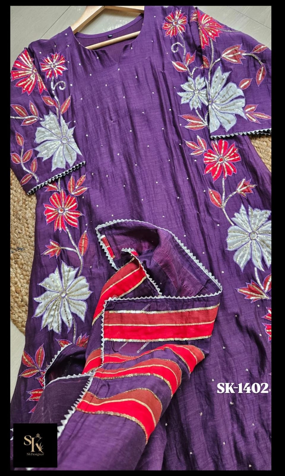 Mul Chanderi Kurta Set