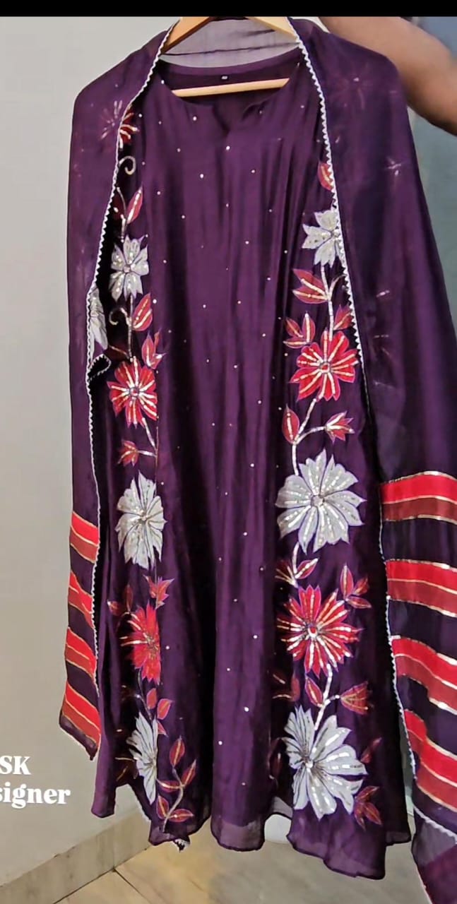 Mul Chanderi Kurta Set