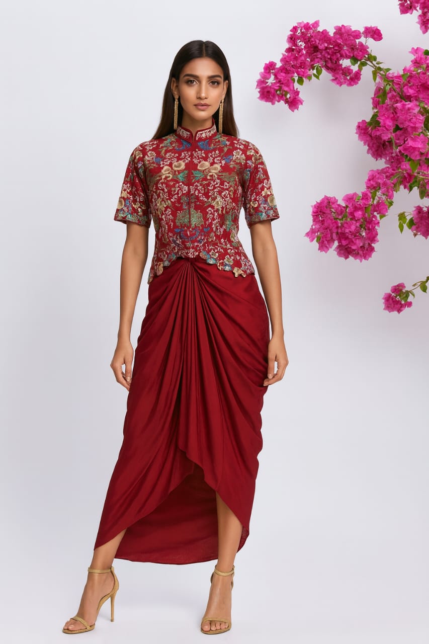 Dola Luxe Embroidered Drape Set