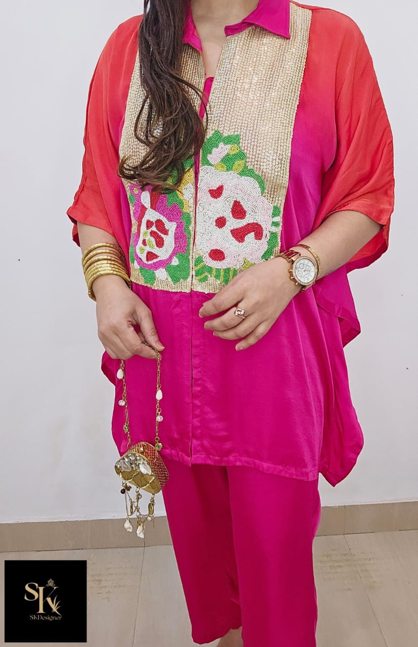 Boutique Luxe – Shaded Crepe Satin Co-ord Set