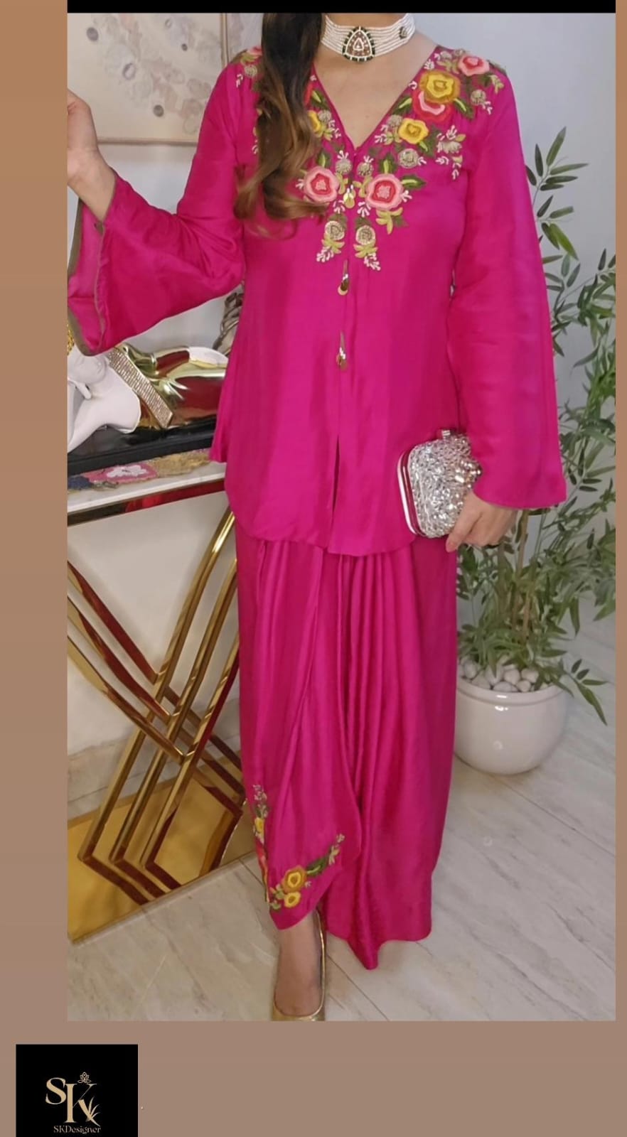 Heritage Floral Luxe Ensemble (Pink)