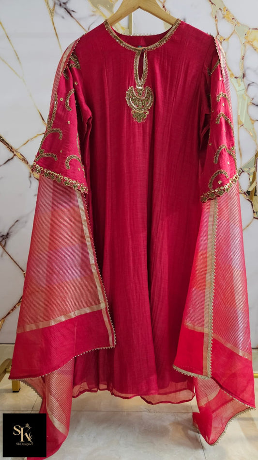 Ethereal Noor Mul Chanderi Suit