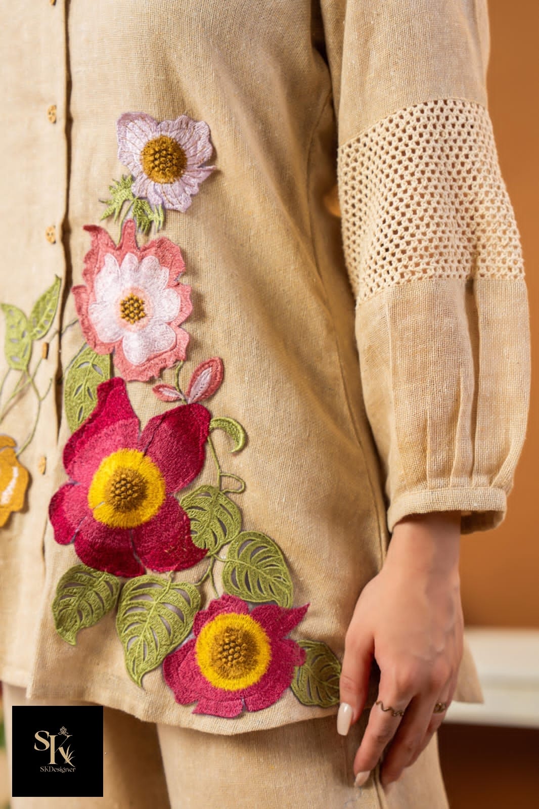 Appliqué Muse Smart Co-ord Set