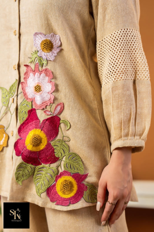 Appliqué Muse Smart Co-ord Set