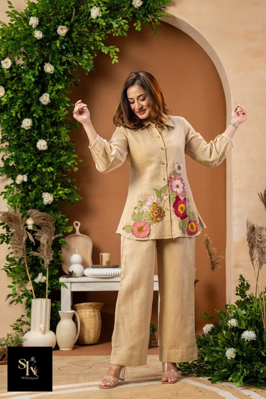 Appliqué Muse Smart Co-ord Set