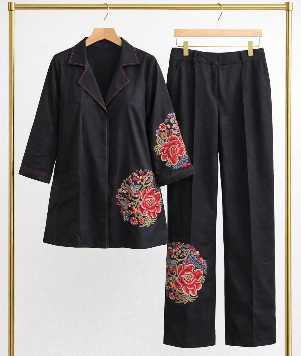 Midnight Cross Elegance Co-ord Set