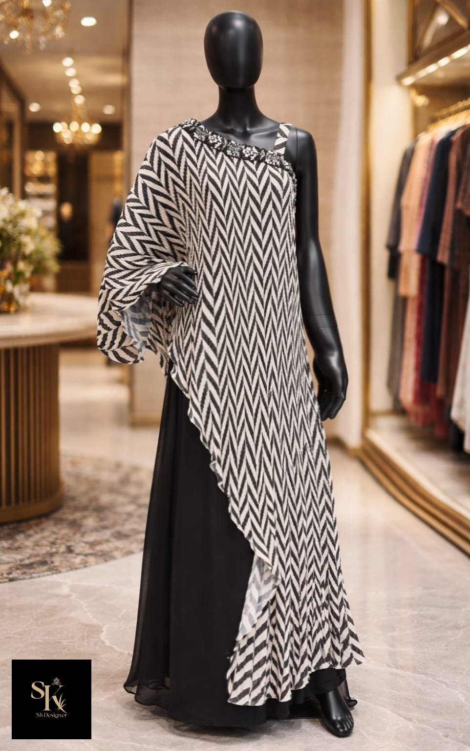 Midnight Muse Drape Dress