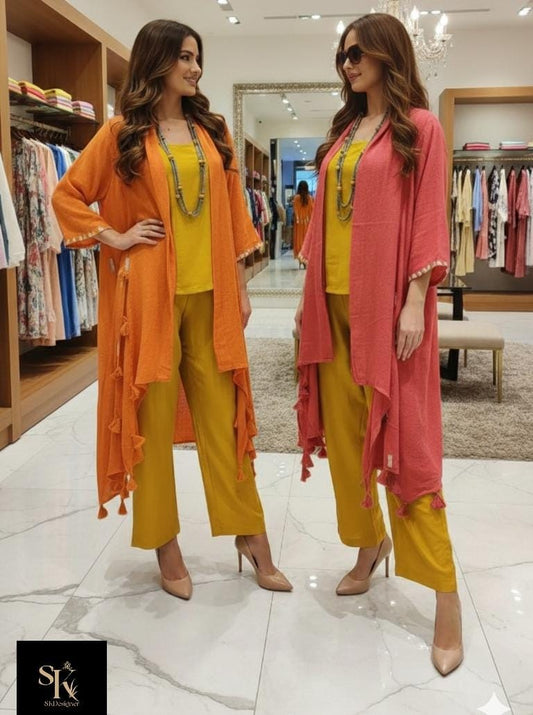 Earthy Chic Jute Cotton 3-Piece Set