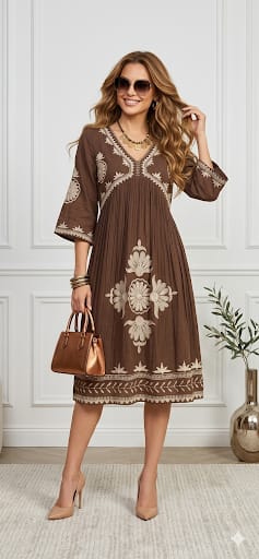 Summer Muse Embroidered Dress