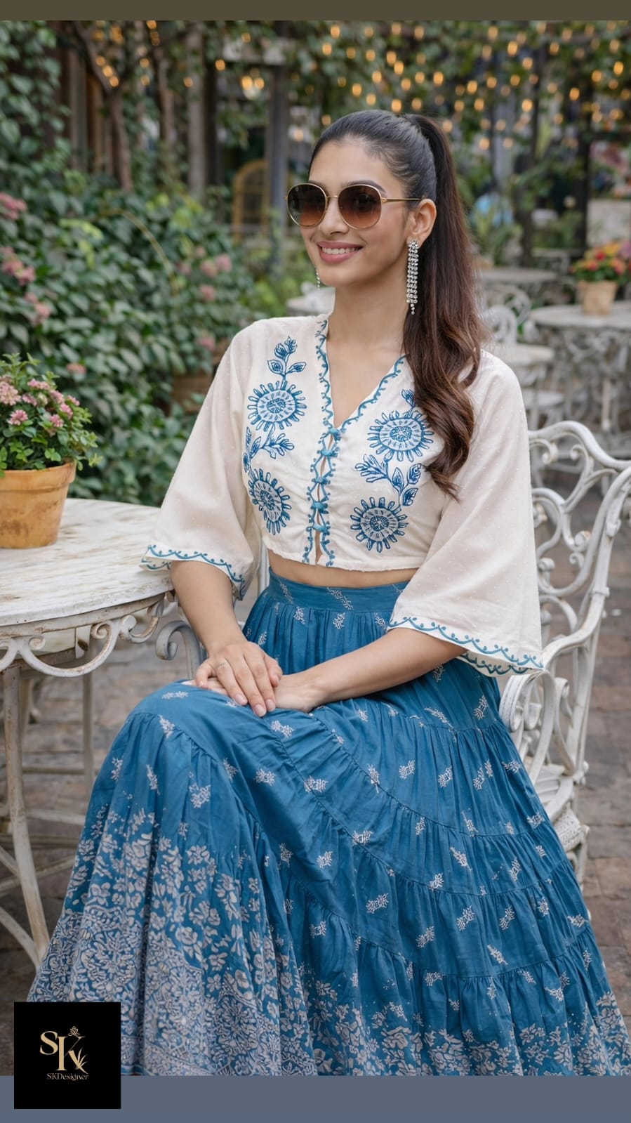 Ethereal Bloom Cotton Co-ord Set