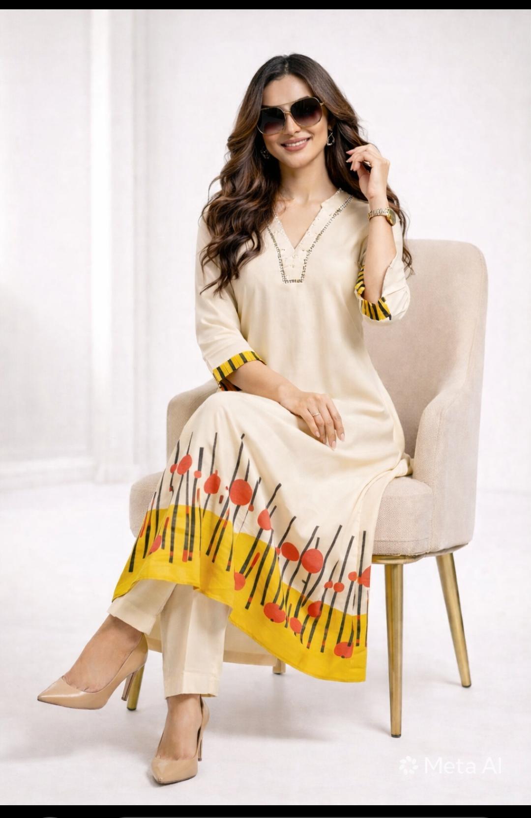 Breezy Bloom Kurta Set