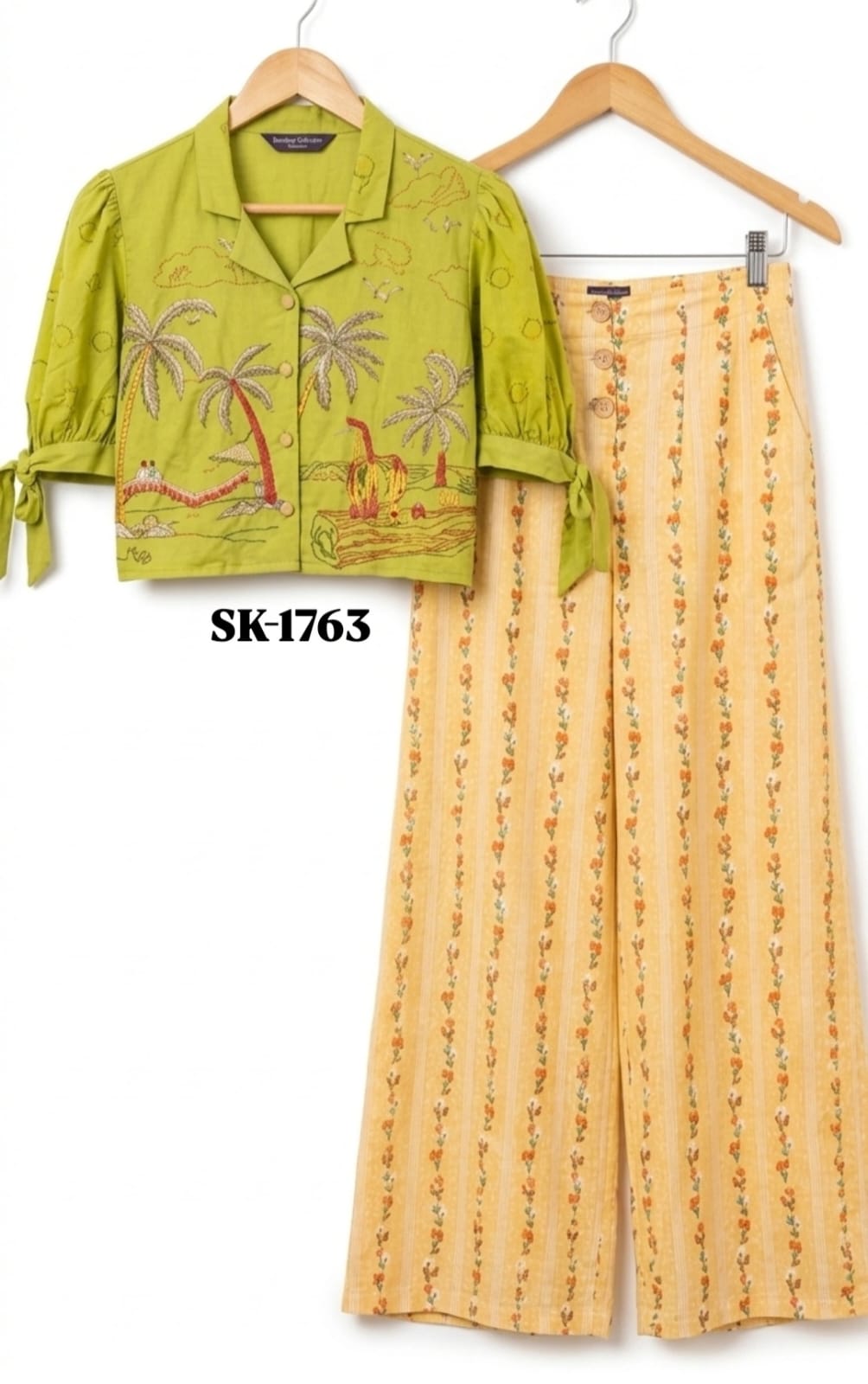 Ivory Tie-Up Charm Co-ord Set