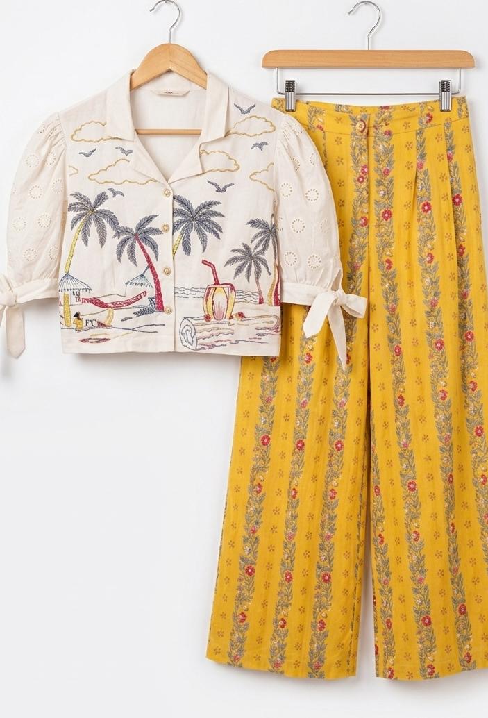 Summer Tie-Up Elegance Co-ord