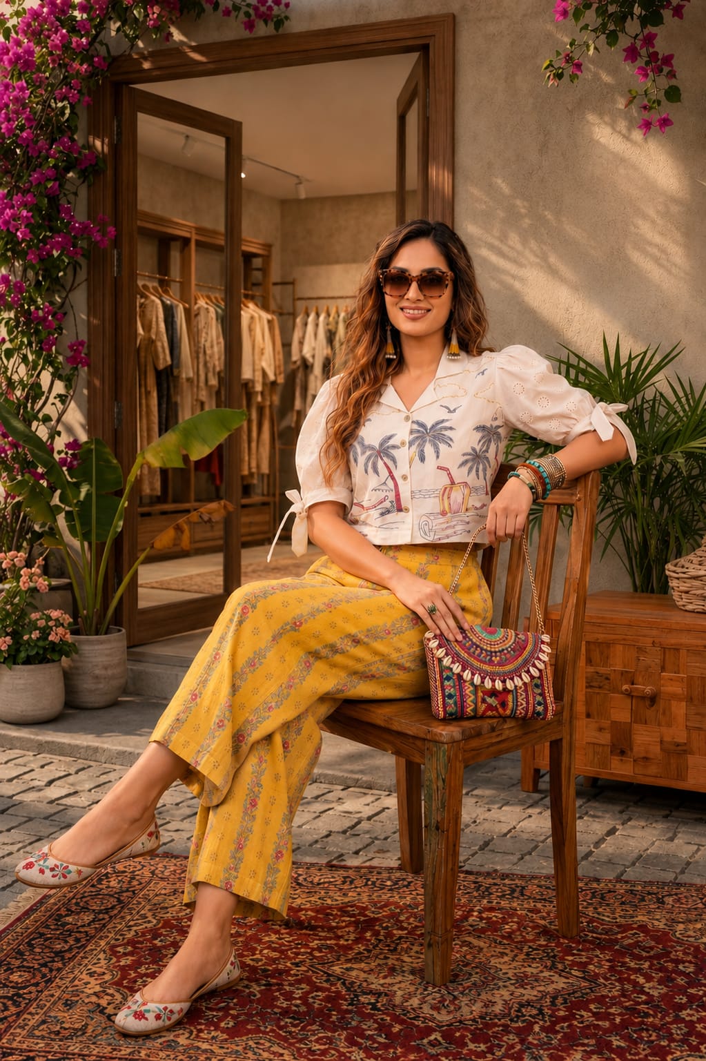 Summer Tie-Up Elegance Co-ord
