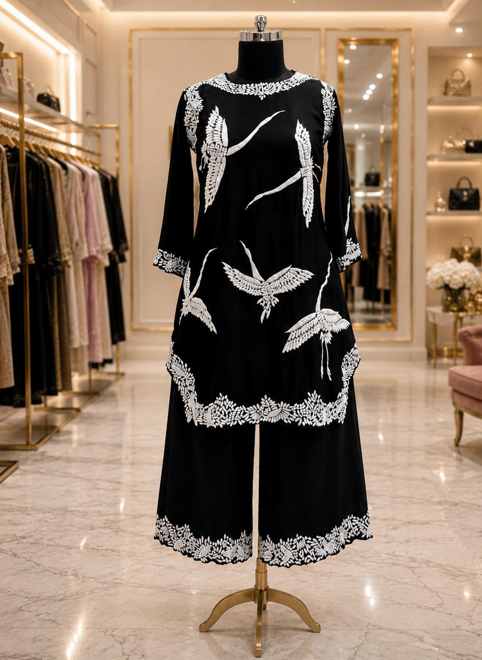 Midnight Flamingo Luxe Co-ord