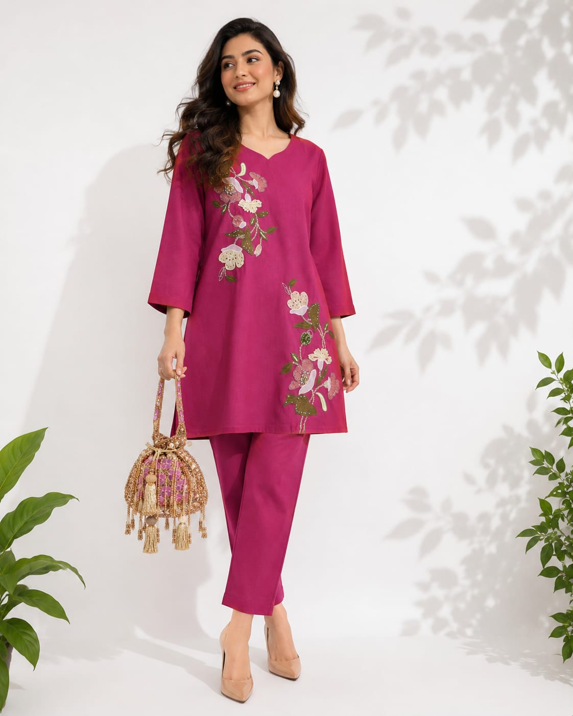 Midnight Glam Appliqué Co-ord Set