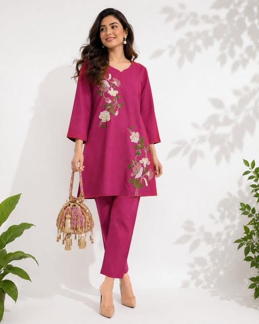 Midnight Glam Appliqué Co-ord Set