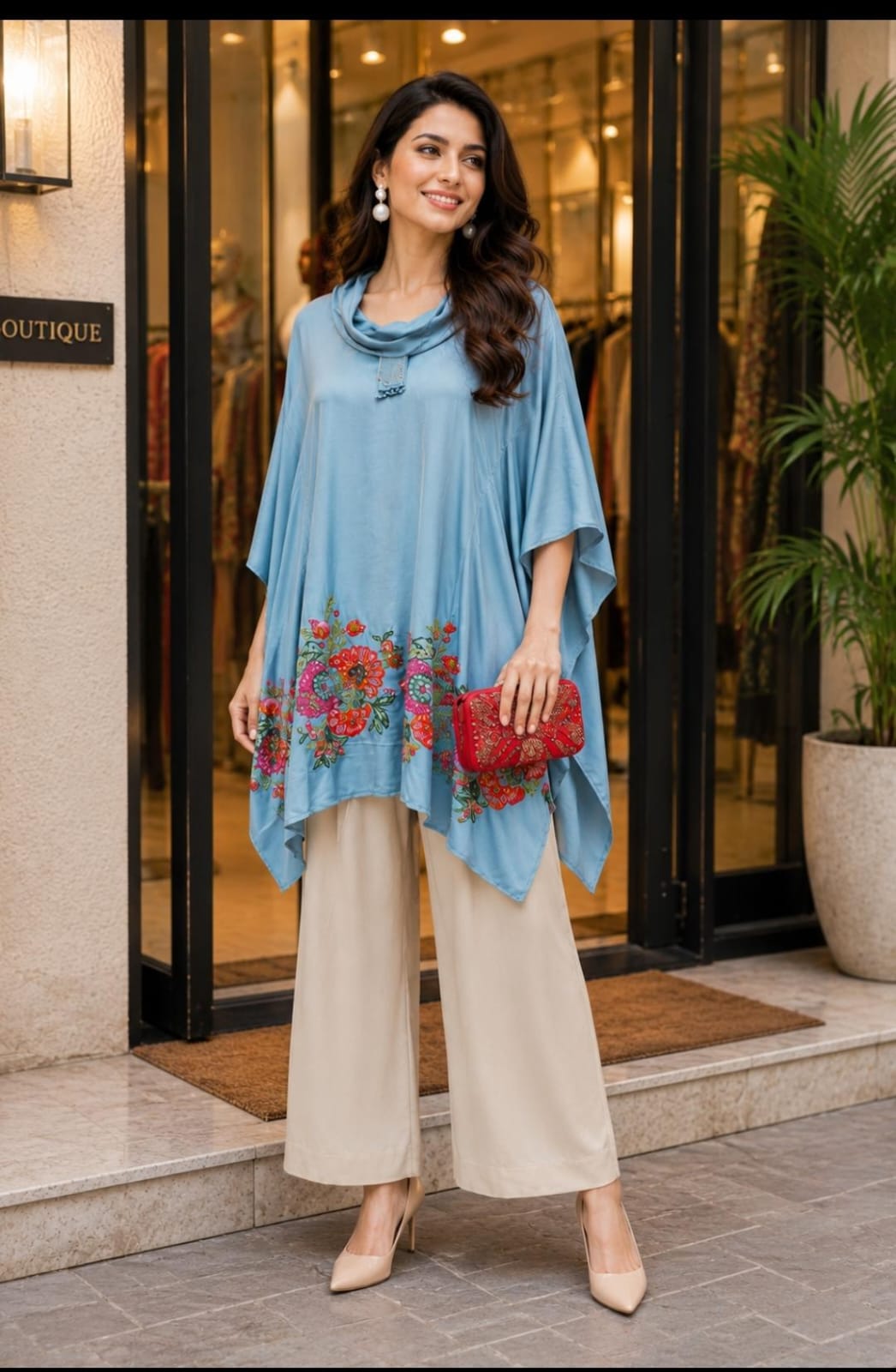 Luxe Drape Kaftan Co-ord Set