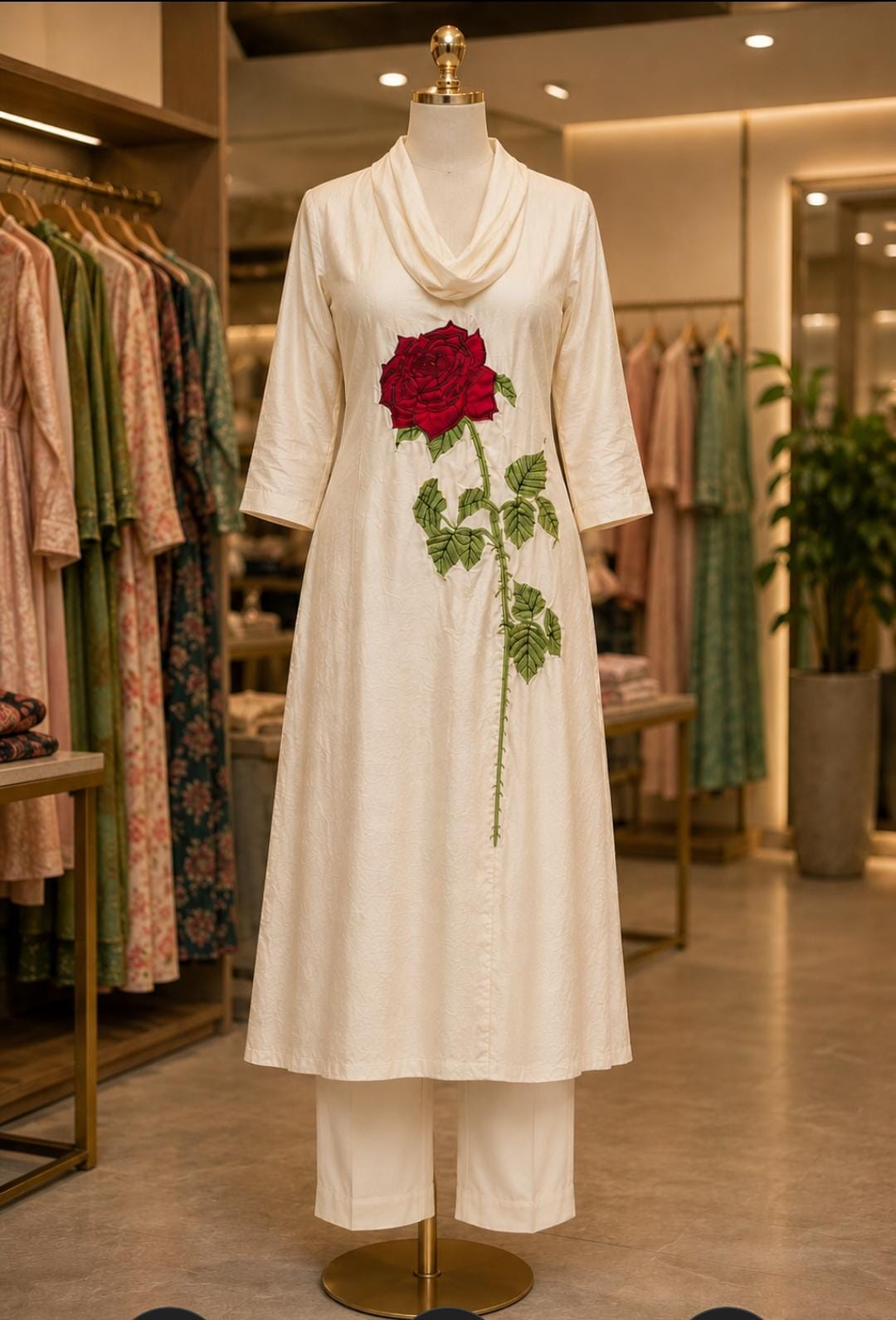 Rose Pearl Dola Silk Luxe Set