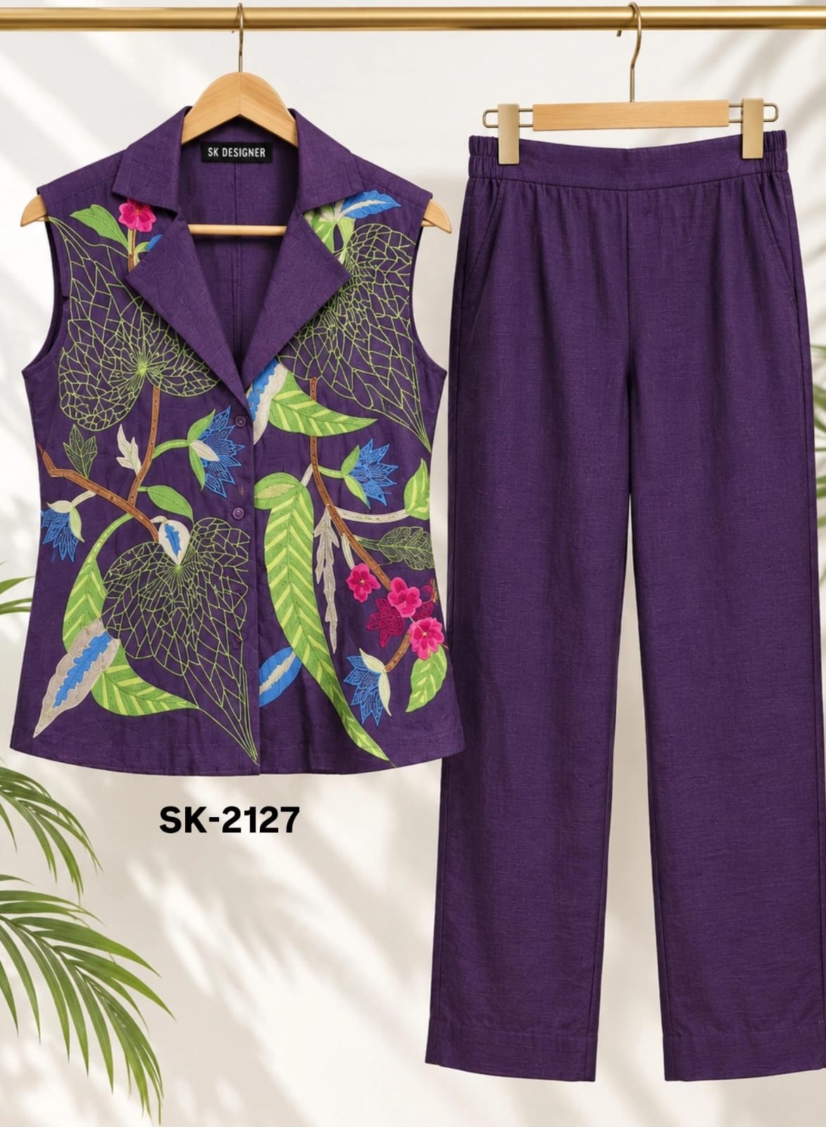 Russian Silk Threadwork Luxe Co-ord Set