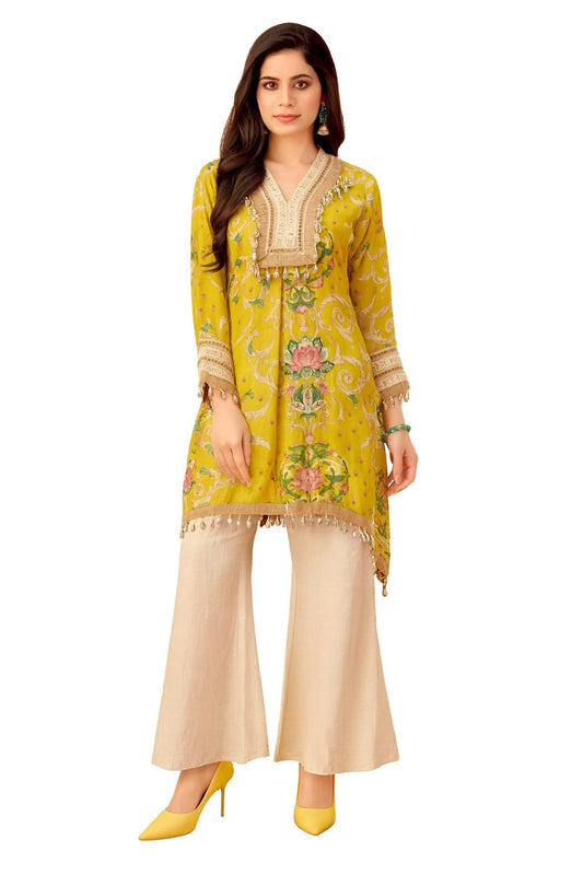 Coastal Charm Mul Chanderi Co-ord Set