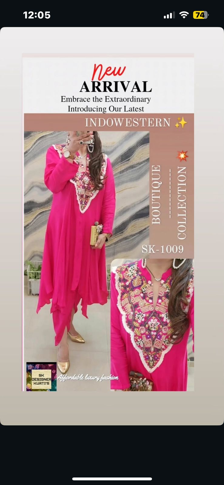 Midnight Luxe – Russian Silk Kurta & Tulip Pants Set
