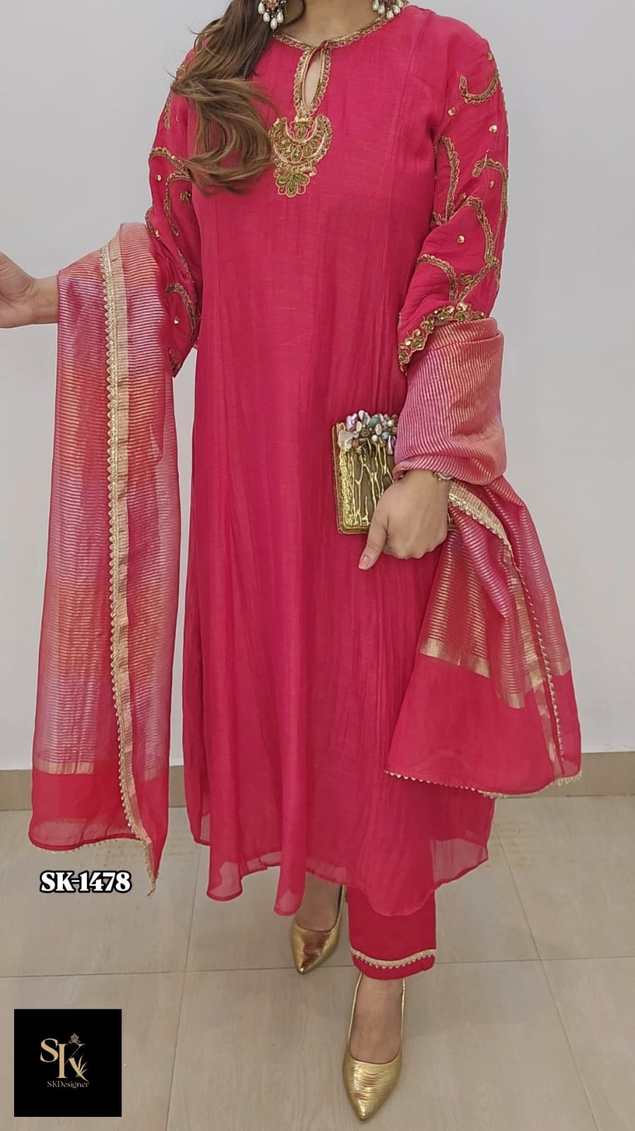 Ethereal Noor Mul Chanderi Suit