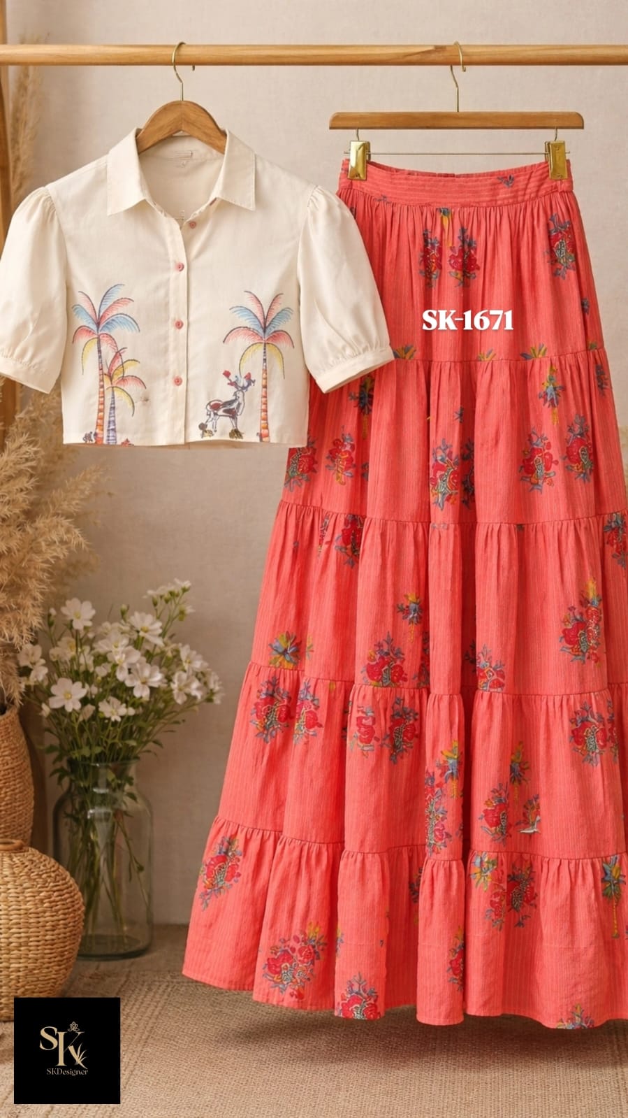 Summer Bloom Cotton Co-ord Set