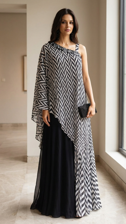 Midnight Muse Drape Dress