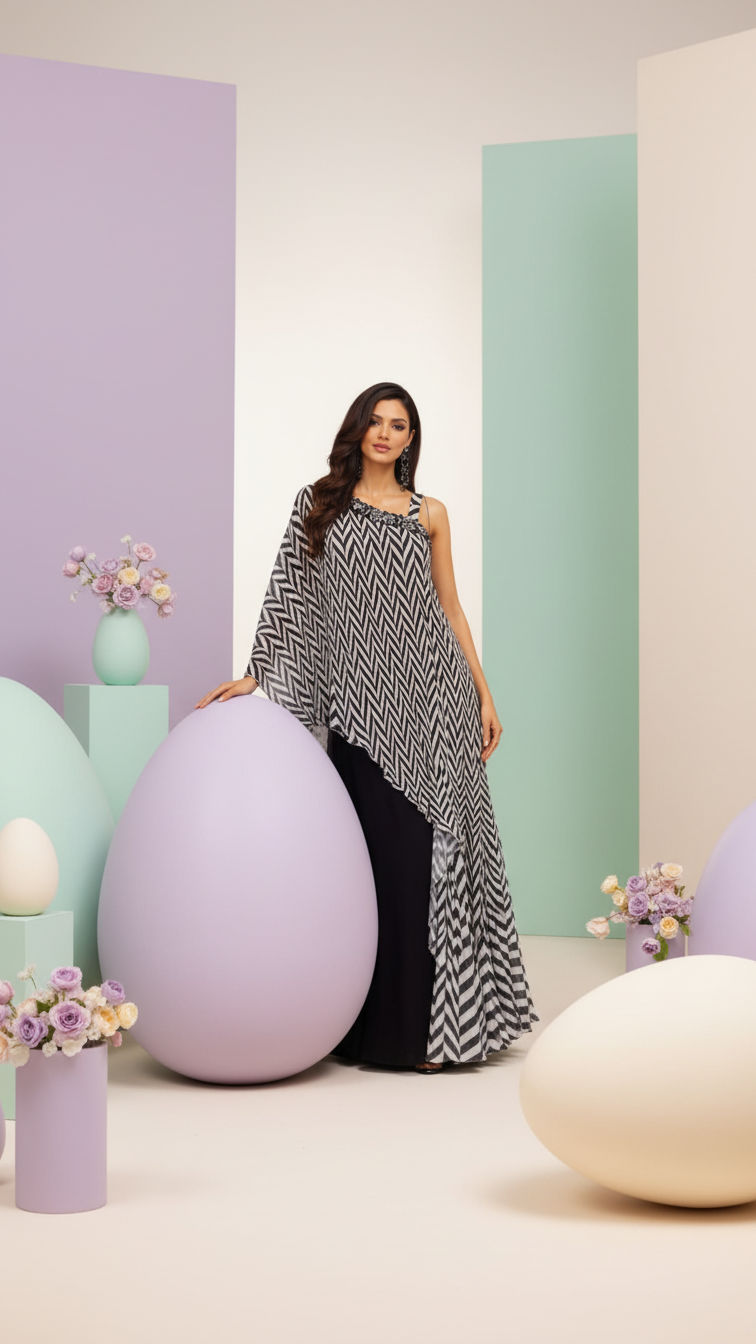 Midnight Muse Drape Dress